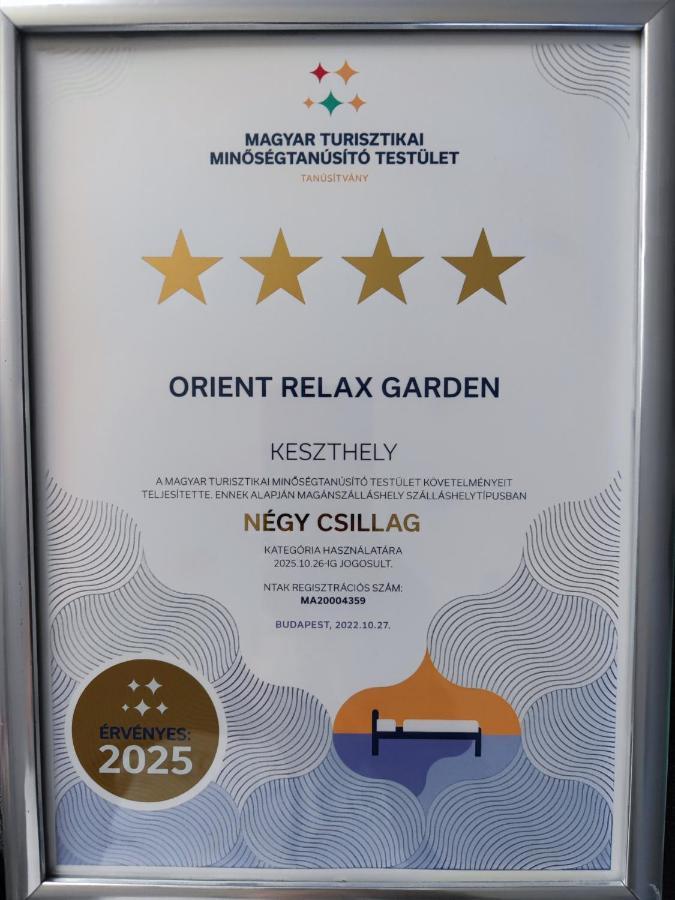 Ferienwohnung Orient Relax Garden Keszthely Exterior foto